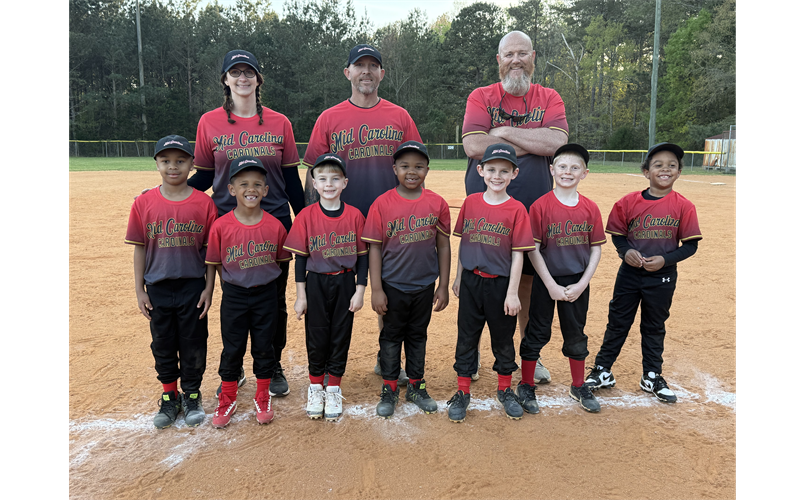 Coaches Pitch Mid Carolina Cardinals Spring 2026